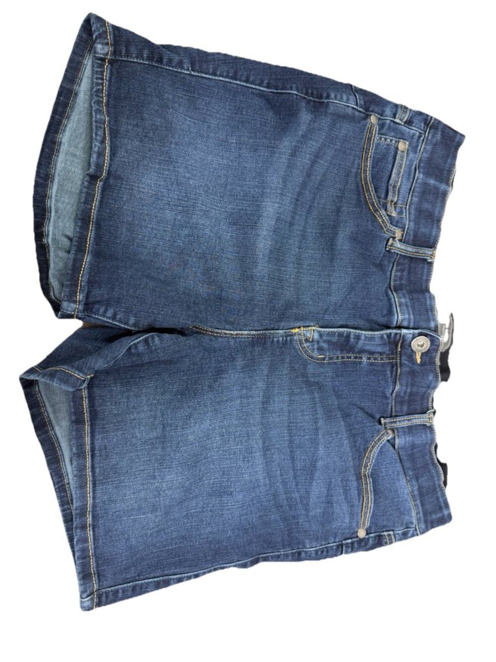 Torrid Sz 18 (Actual 35x4) Blue Denim Shorts Comfort Waistband EUC